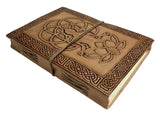 Purpledip Leather Journal The Yogi: Handmade Paper Diary For Corporate Gift Or Personal Memoir (11739)