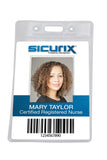 Baumgartens Sicurix Vertical Punched Badge Holders (BAU67825)