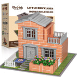 Mini House Building Kit for Kids Age 8+ - Block Building Toys with Real Mini Bricks, STEM Creative Gifts for Boys Girls- DIY Tin