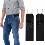 Fexmy Buckleless Belt Hook Tactical Metal Hook Elastic Belt Unisex BuckleFree Invisible Waist Belt For Men & Women, Premium S