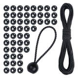 DIY Ball Bungee Cord Kit - Customizable Length of Bungee Cords with Balls for Tarps, Tent, Cargo and Outdoor Use (50ft Cord + 50