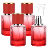 Segbeauty Refillable Perfume Spray Bottle, 1oz Glass Travel Perfume Bottles Container for Cologne with Dispensing Tool, 4 Packs