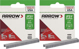 Arrow Fastener 2142 Genuine JT21 1/4Inch Staples, 1,000Staples 2 Pack