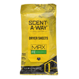 Hunters Specialties ScentAWay Dryer Sheets Earth (15 Pack) Multi, Fresh Earth