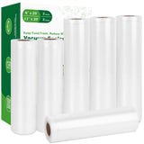Moretoes Vacuum Sealer Bags for Food, 6 Pack 3 Rolls 11 x 20' and 3 Rolls 8 x 20' Food Saver Bags, Commercial Grade Bag Rolls, B