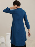 Libas Women'S Cotton Blend Regular Kurti (58189_Teal