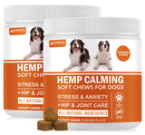 Hemp Calming Chews for Dogs - Chicken Flavor Soft Chews - Dog Calming Treats Supplement for Storm Anxiety, Sleep, Relaxing, Sepa
