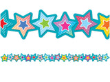 Colorful Vibes Stars Die-Cut Border Trim