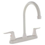 Valterra PF221204 Faucet 8 Deck White Hi-Arc Spout 2-Handle