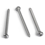 BNUOK #8 x 1-1/4 Inch Pan Head Wood Screws, Phillips Drive, Stainless Steel 304 (18-8), Self Tapping for Wood, Sheet Metal Screw