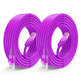 Maximm Cat 6 Ethernet Cable 25 ft (2-Pack) - High-Speed LAN Cable, Internet Cable, Patch Cable, and Network Cable - UTP, 10Gbps,