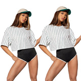 Toplot Women'S Casual Printed Crop Top With Half Sleeve Pack Of 2 (Combo-5098-Wht-Wht-Xs),White-White,,B0CFTTCSLX