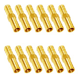JoyTube Brass Hose Barb Fitting Metals Splicer Mender, 5/16 Barb Hose Union Fuel Gas Water Air (Pack of 50)