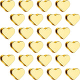 Hicarer 300 Pieces Heart Shaped Metal Loose Beads Small Hole DIY Beads for Making Bracelet Necklace Earring Accessories Handmade