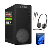 HP OMEN 16L Pro Business Gaming Desktop,AMD Ryzen 7 8700F(Beats Intel i7-14700F),NVIDIA RTX 5060,64GB DDR5 RAM,2TB SSD,W11P, Wi-