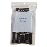 CLine 47246 WriteOn Recloseable Small Parts Bags, Poly, 2 Mil, 4 x 6, Clear, 1000/Carton