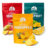 Mavuno Harvest Organic Dried Fruit Variety Pack | Dried Mango, Pineapple, and Jackfruit | Healthy, Vegan, No Sugar Added, Non GM