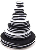 Playfully Ever After Black & White Craft Felt Circles (Mixed Size Pack 56pc)