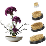 4 Pcs Flower Frog Pin Holder 3 Inch,2 Inch,1 Inch Set Ikebana Frog Floral Kenzan Arrangement Tool for Vases Centerpieces Round H