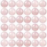 100Pcs Natural Stone Beads 10mm Rose Quartz Round Gemstone Loose Beads with Elastic Bracelet String for Bracelets Necklace Jewel