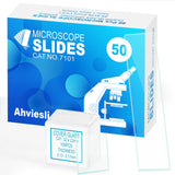 Microscope Slides and Covers Kit - 100 Blank Pre-Cleaned Glass Slides for Microscope, 200 Cover Slips, for Teachers, Students, F