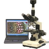 AmScope 40X-2000X Lab Clinic Veterinary Trinocular Microscope with 10MP Camera