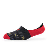 Young Wings MenS_Socks Red Colour Cotton Fabric Design Free Size NoShow Length Casuals & Formals Wear Socks Pack Of 1
