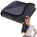 GosBio Window Cleaning Cloth XXL, 24x16 Inch Microfiber Cleaning Cloth for Glass, Mirrors, and All Surfaces, StreakFree LintFr