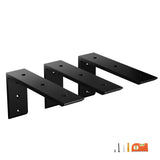 NEODROP 3-Pack 10 Inch Countertop Support Brackets, Heavy Duty L Brackets for Quartz/Wood/Laminate/Granite Countertops | 3/8 Thi