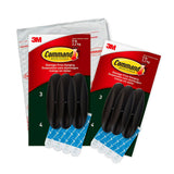 Command Outdoor Large Hooks, Bronze, Holds up to 5 lbs, 6-Hooks, 8-Strips, Damage Free Hanging Wall Hooks for Hanging Outdoor Wa