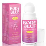 Strong Hold Body Glue for Skin and Fabric, Roll On Clothing Adhesive for Dresses and Dance Costumes, Sweat Resistant Fashion Glu