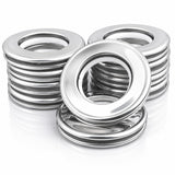 Kuasting Curtain Grommets Surface Stainless Steel 10 Pack Metal Curtain Eyelet 1.65 (19/16) Nanoscale Low Noise Curtain Rings