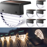 TIJNN Solar Deck Lights Outdoor, Fence Light Waterproof Led Lights for Outdoor Stairs, Step, Yard,Patio Decor Garden Illuminatio