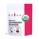 KOYAH - Organic Cranberry Powder: 30 Servings (1 Scoop = 1/4 Cup Fresh) Freeze-Dried, Whole-Berry Powder, 100% Pure - No Additiv