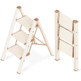 GameGem 3 Step Ladder, Aluminum Folding Step Stool with Anti-Slip Sturdy and Wide Pedal, Lightweight Portable Stepladder for Hom
