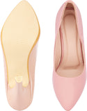 Shoetopia Womens/Girls Pink Solid Stiletto Pumps,Pink,4,B09NC1VLVV