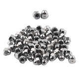 AOMIKITSTU Acorn Cap Nuts 60pcs, 8-32in Hex Acorn Bolt Covers, Dome Head Hex Nuts with Box, Hardware Nuts for General Fastening