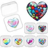 10 Pieces Diamond Magnet Cover Holder 6 Styles Heart Shape Diamond Painting Cover Locator Cross Stitch Magnetic Holder Art Acces