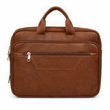 Dtr Creation Premium Pu Leather Laptop Bag For Men & Women | 15.6 Inch Office Briefcase | Business Travel Messenger Bag With Mul