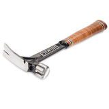 Estwing Ultra Series Hammer - 15 Oz Short Handle Rip Claw With Smooth Face & Genuine Leather Grip - E15Sr