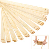 Sasylvia 20 Pcs Pottery Teaching Rolling Mud Stick Guide Wooden Rolling Pin Guides Sticks Set Polymer Clay Depth Guide Pottery T