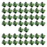 Heavenglow 50Pcs Plant Trellis Connector Easy Installation Sturdy Plant Stake Connector Diameter 1.6 Cm | Plant Ties & Supports