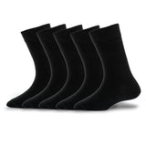 Young Wings WomenS_Socks Black Colour Acrylic Fabric Solid Free Size Crew Length Casuals Wear Socks Pack Of 2