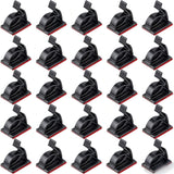 Cable Organisers, 30 Piece Cable Management Clips, Adhesive Cable Clips For Home And Office, Wire Organiser With Strong Hold
