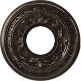 Ekena Millwork CMP10BAERU Baltimore Thermoformed PVC Ceiling Medallion (Fits Canopies up to 4 1/4), 10OD x 3 1/2ID x 3/4P, Unive