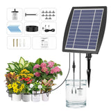 OHYEAHSPIN Solar Drip Irrigation System - Supports 20-30 Pots, 12 Timing Modes - Drip Irrigation Kit,Automatic Plant Garden Wate