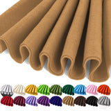 Tan Felt Fabric 36 x 36 (1 Square Yard), Soft 1.6mm Thick Felt Sheets for Craft Sewing Patchwork DIY Art Projects Decorations