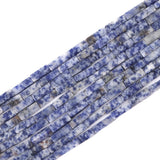 BEADIA Natural Blue Sodalite Tube Beads Rectangle 4x13mm 40cm/Strand Stone Beads for Jewelry Making