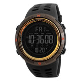 Skmei Men'S Digital Sport Watch, Black Dial Abc Case Men'S Watch, Pu Soft Black Band, Multi-Function Lcd Display, Alarm, Stopwat