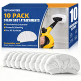 Tidy Monster Reusable Microfiber Steam Cloth Covers, Cleaning Pads for Handheld Steam Cleaners, Washable & ScratchSafe, Compati